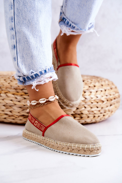 Slip-on espadrilles Big Star JJ274879 Beige