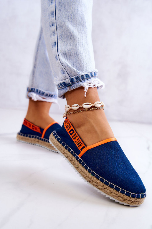 Slip-on espadrilles Big Star JJ274877 Navy blue