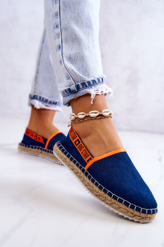 Slip-on espadrilles Big Star JJ274877 Navy blue