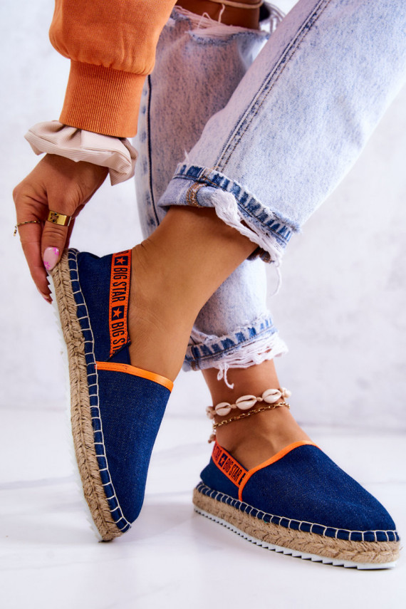 Slip-on espadrilles Big Star JJ274877 Navy blue