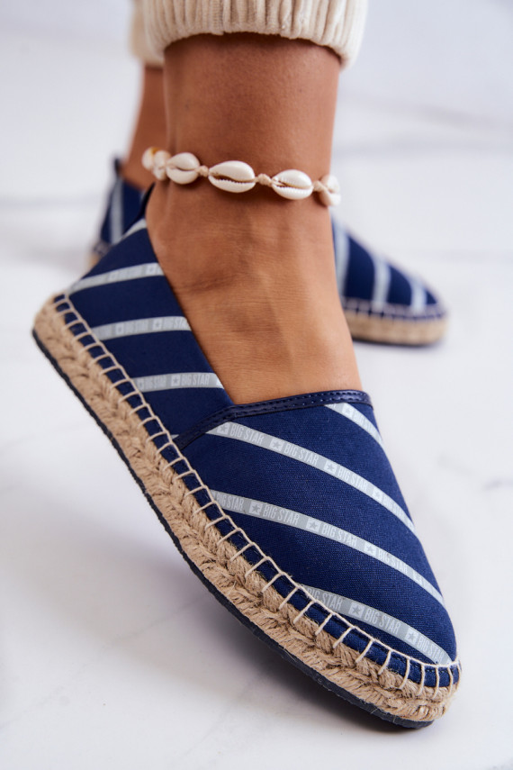 Women's Classic Espadrilles Big Star JJ274960 Navy blue