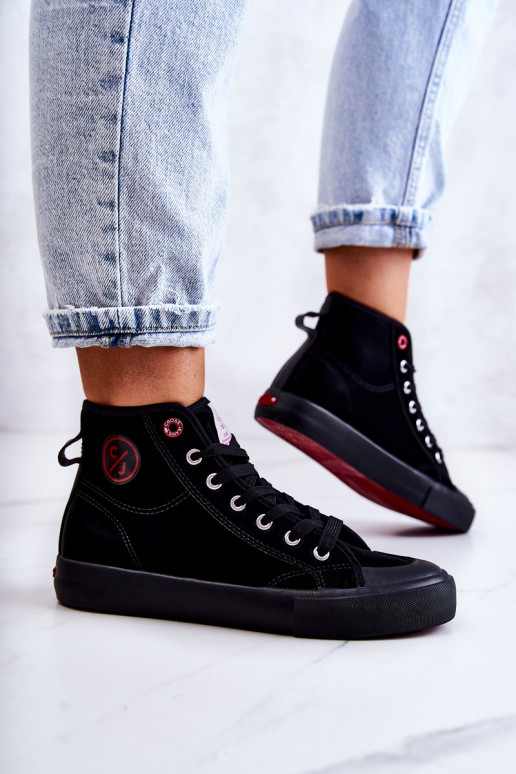 Women's High Sneakers Cross Jeans JJ2R4055C Black