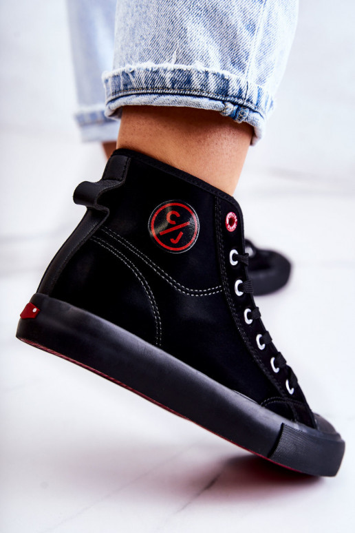 Women's High Sneakers Cross Jeans JJ2R4055C Black