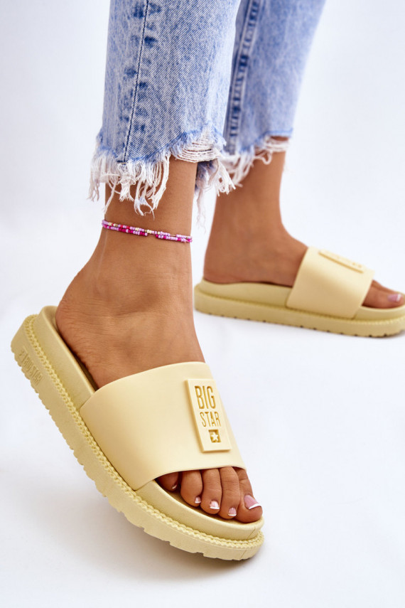 Women's Slippers Big Star LL274427 Yellow