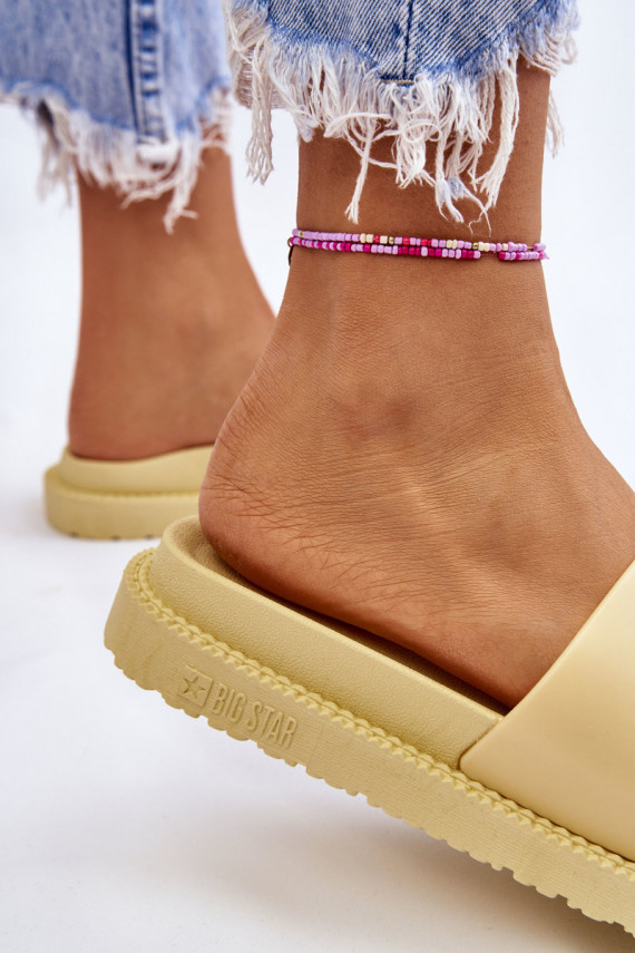 Women's Slippers Big Star LL274427 Yellow