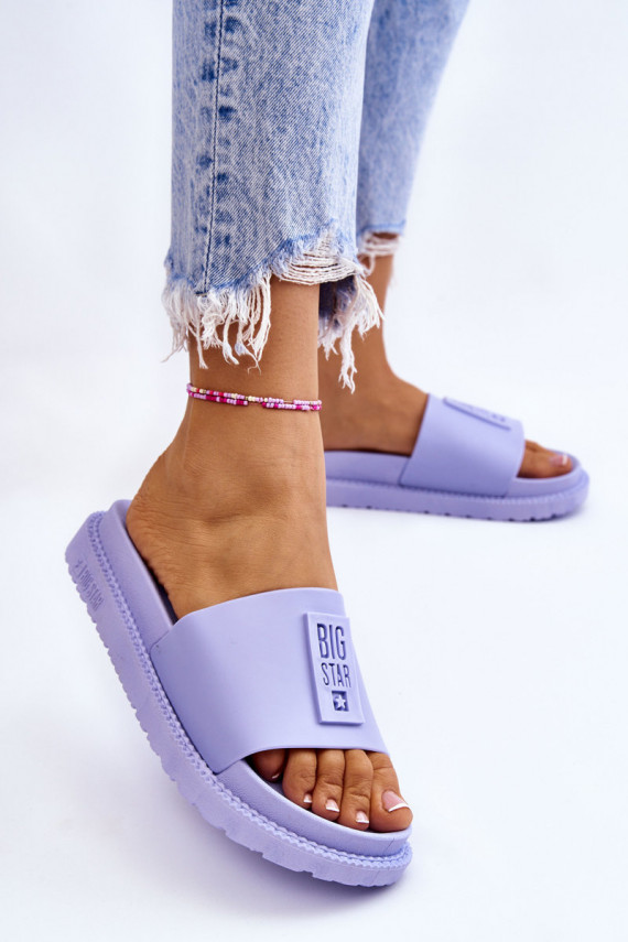 Women's Slippers Big Star LL274431 Light purple