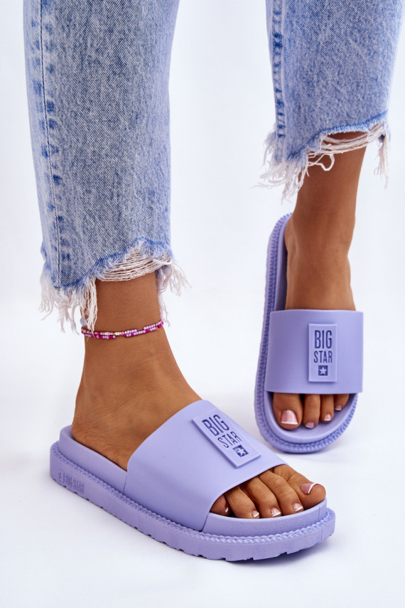 Women's Slippers Big Star LL274431 Light purple