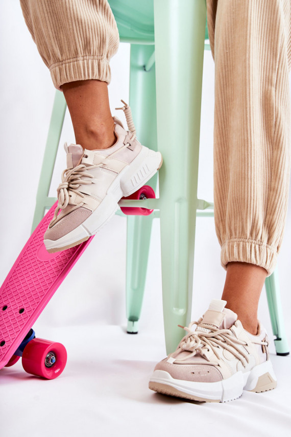 Women's Sneakers Sport Shoes Beige Someday