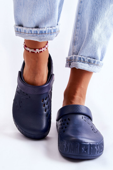 Women's Light Slippers Big Star II275002 Navy 2