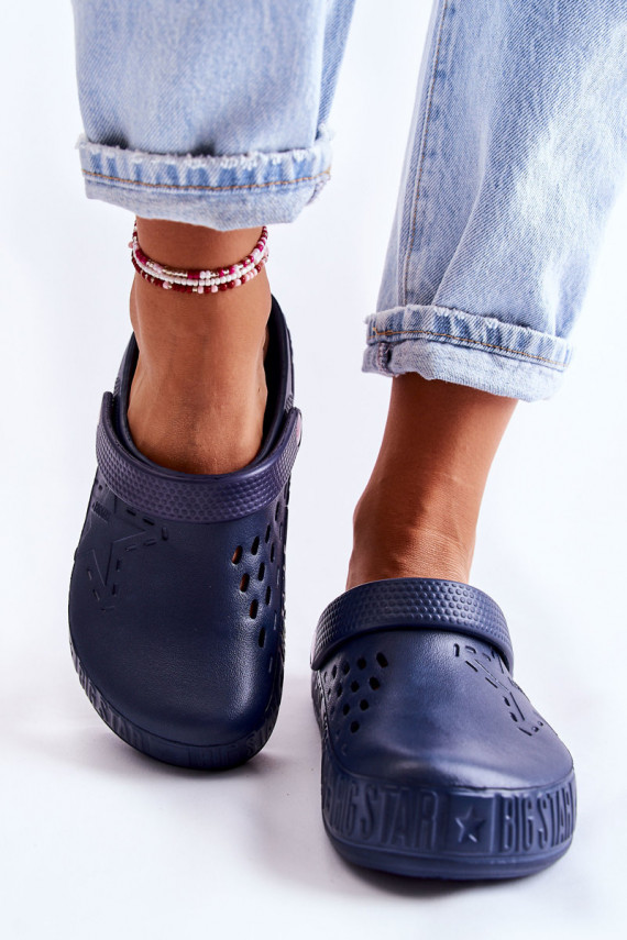 Women's Light Slippers Big Star II275002 Navy