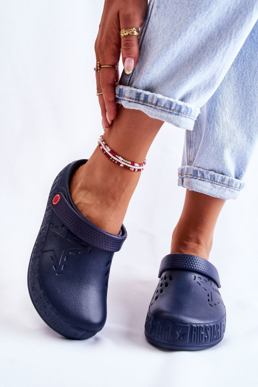 Women's Light Slippers Big Star II275002 Navy
