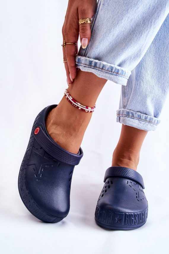 Women's Light Slippers Big Star II275002 Navy