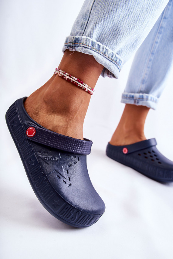 Women's Light Slippers Big Star II275002 Navy
