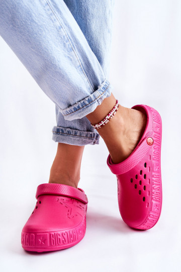Women's Light Slippers Big Star II275007 Fuchsia 2