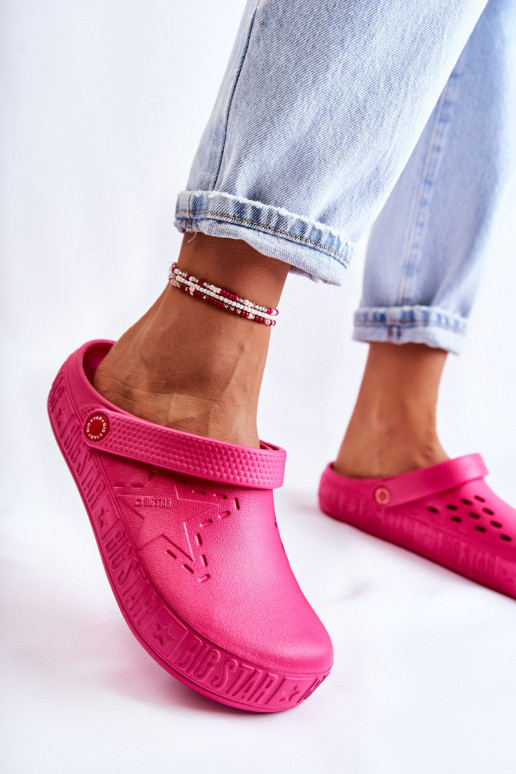 Women's Light Slippers Big Star II275007 Fuchsia
