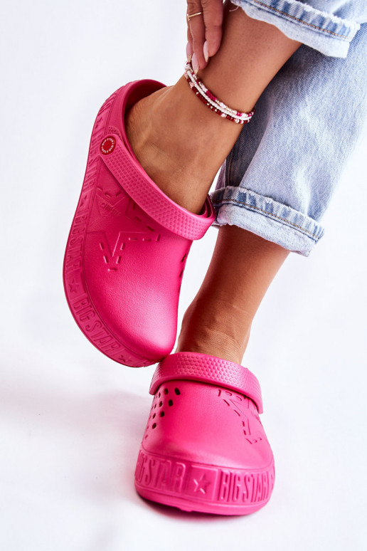 Women's Light Slippers Big Star II275007 Fuchsia