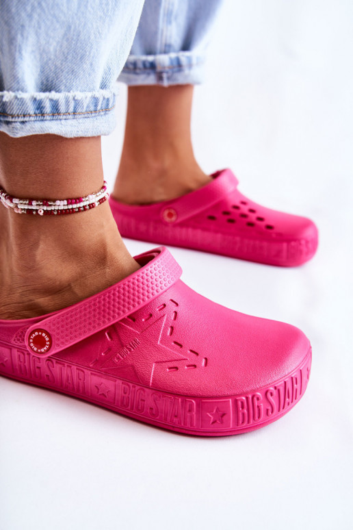 Women's Light Slippers Big Star II275007 Fuchsia