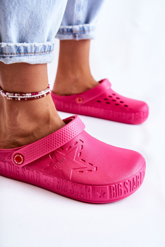 Women's Light Slippers Big Star II275007 Fuchsia