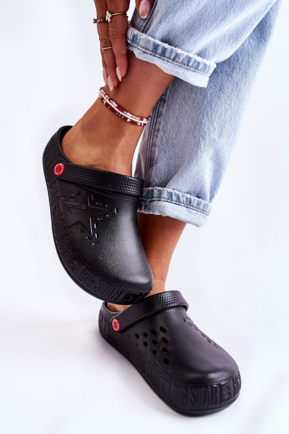 Women's Light Slippers Big Star II275001 Black