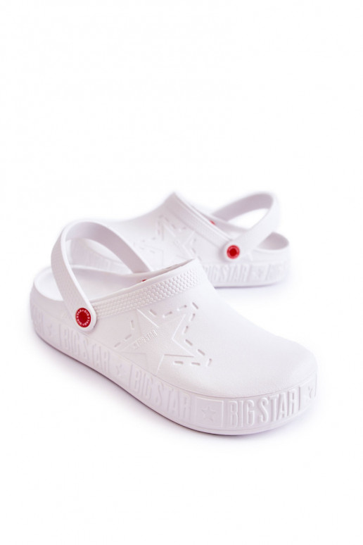 Men's Light Slippers Big Star II175003 White