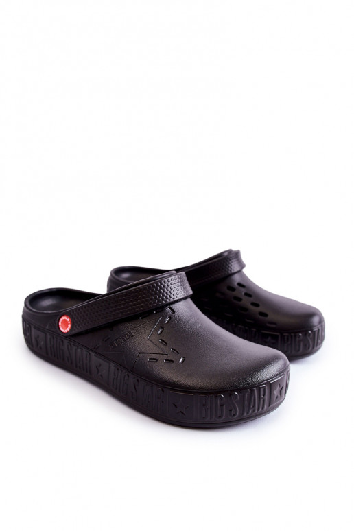 Men's Light Slippers Big Star II175001 Black
