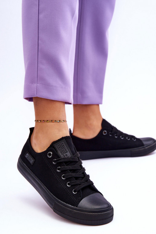 Women's Low Material Sneakers Big Star KK274009 Black