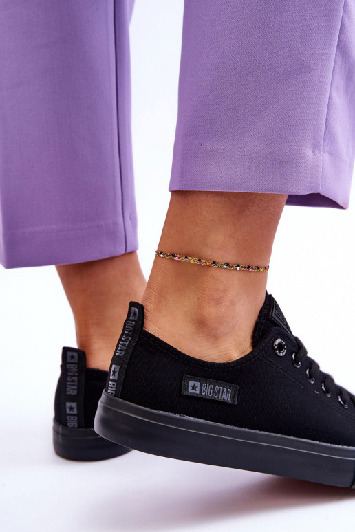 Women's Low Material Sneakers Big Star KK274009 Black