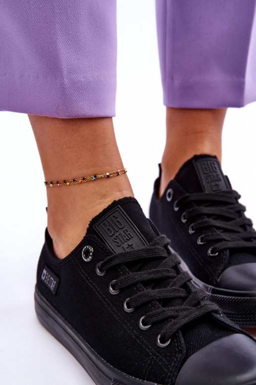 Women's Low Material Sneakers Big Star KK274009 Black
