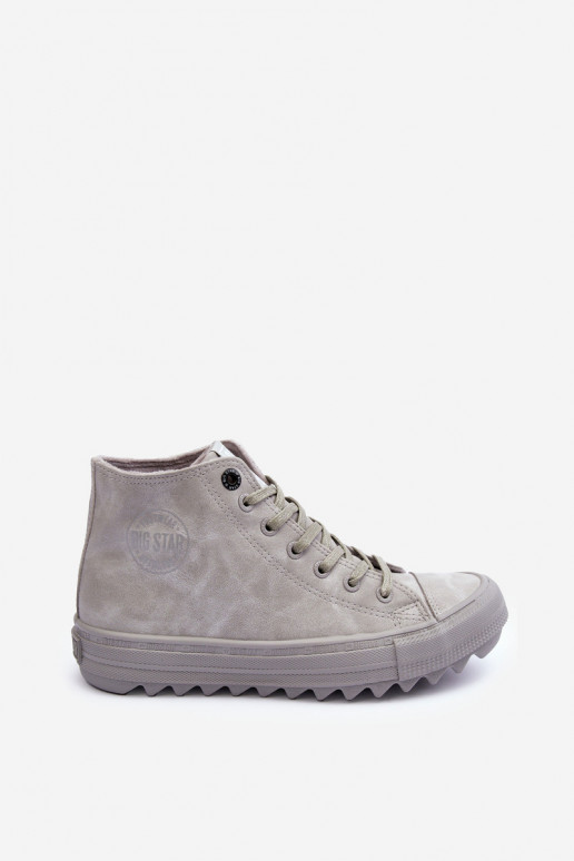 Women's Sneakers Big Star High Warm Grey GG274070