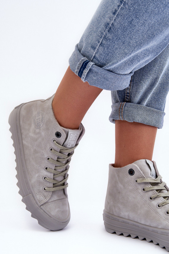 Women's Sneakers Big Star High Warm Grey GG274070