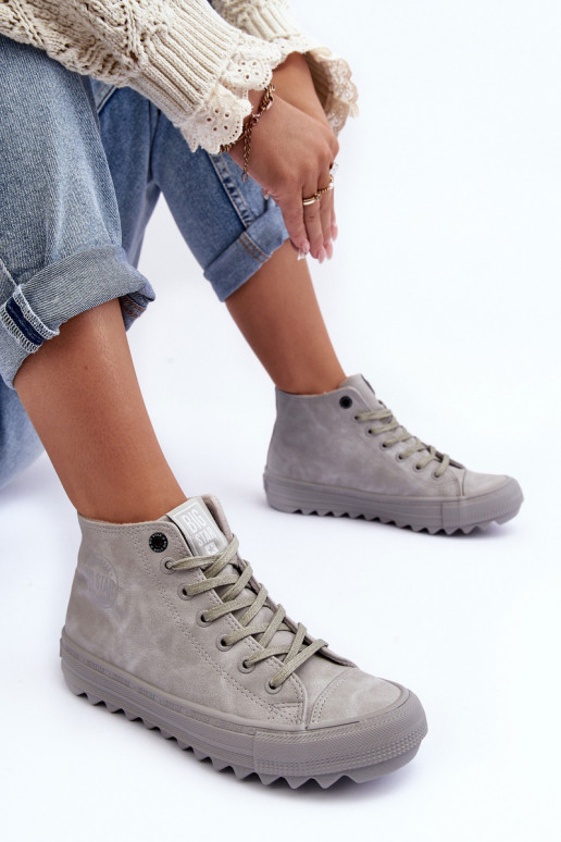 Women's Sneakers Big Star High Warm Grey GG274070