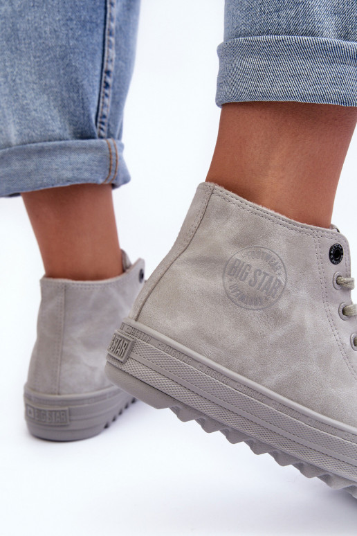 Women's Sneakers Big Star High Warm Grey GG274070