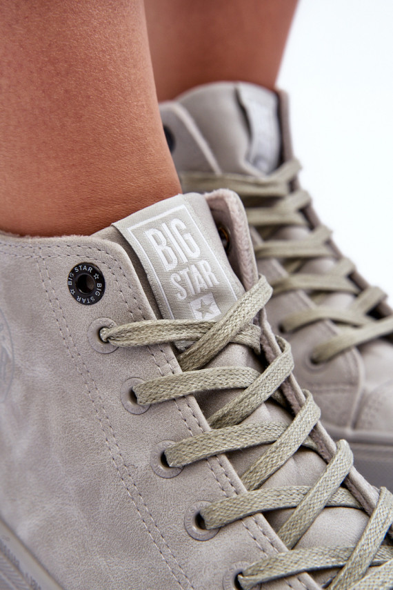 Women's Sneakers Big Star High Warm Grey GG274070