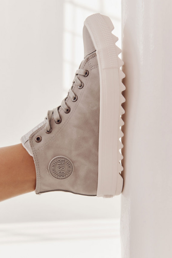 Women's Sneakers Big Star High Warm Grey EE274114