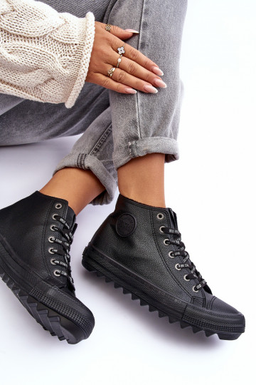 Women's Sneakers Big Star High Warm Black EE274110 2