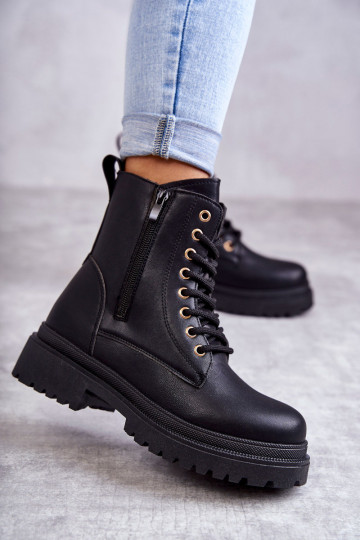 Women's Warm Leather Boots Light Black Dorchen 2