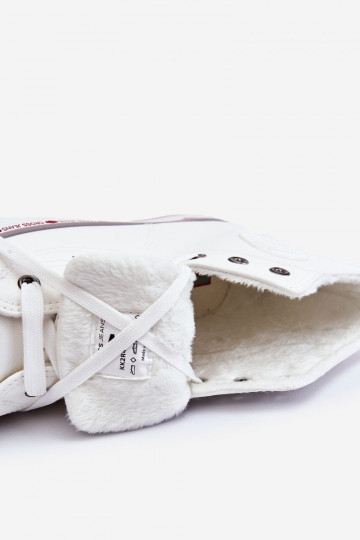 Women's High Warmed up Sneakers Cross Jeans KK2R4044C White 2