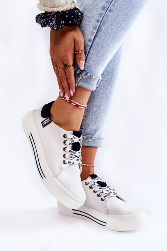 Women's Memory Foam System Sneakers Big Star KK276002 White