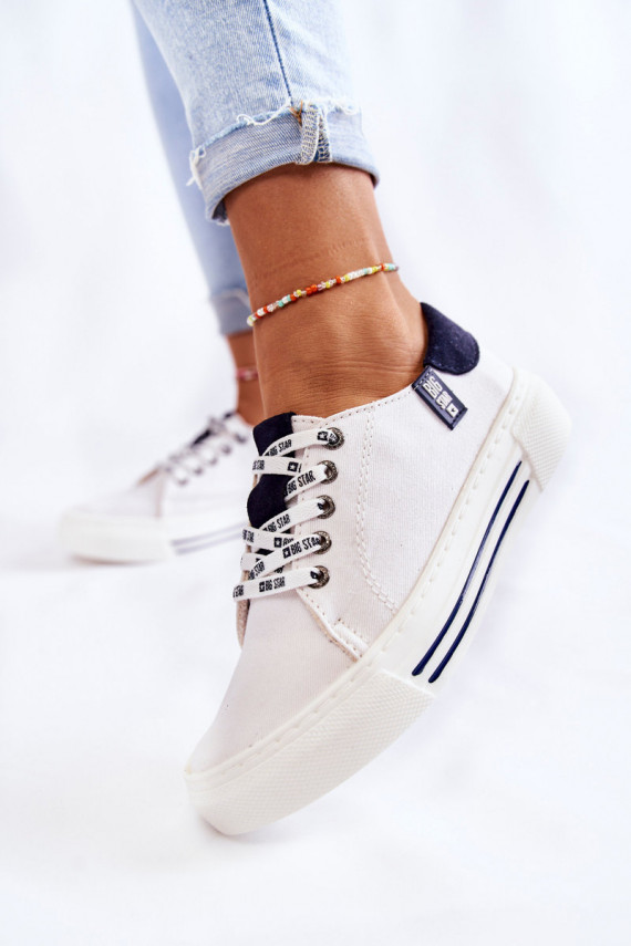 Women's Memory Foam System Sneakers Big Star KK276002 White