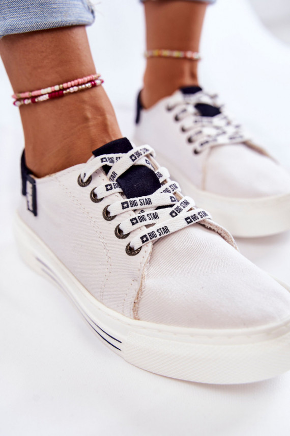 Women's Memory Foam System Sneakers Big Star KK276002 White