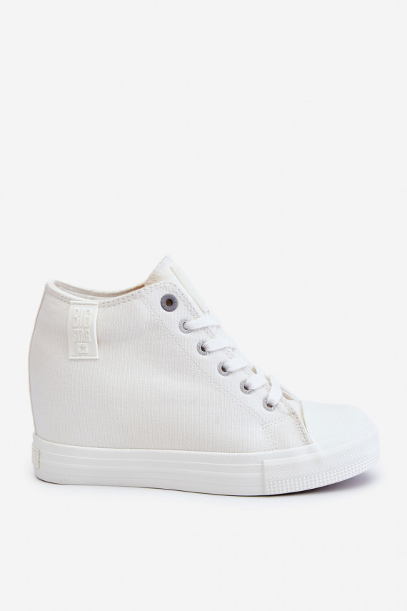 Hidden Wedge High Sneakers Big Star LL274035 White