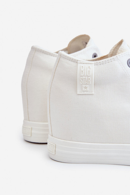 Hidden Wedge High Sneakers Big Star LL274035 White