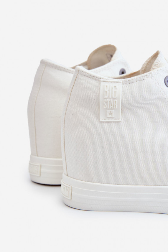 Hidden Wedge High Sneakers Big Star LL274035 White
