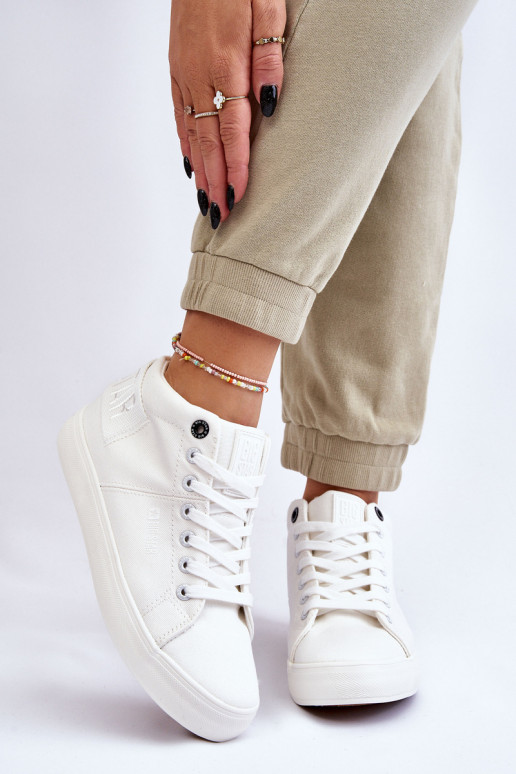 Women's Classic High Top Sneakers Big Star LL274002 White