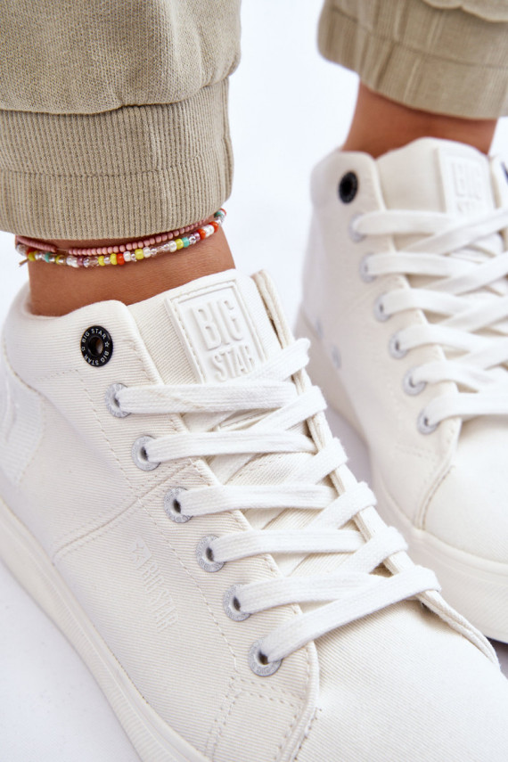 Women's Classic High Top Sneakers Big Star LL274002 White