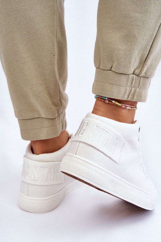 Women's Classic High Top Sneakers Big Star LL274002 White