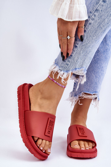 Women's Slippers Big Star LL274430 Red 2