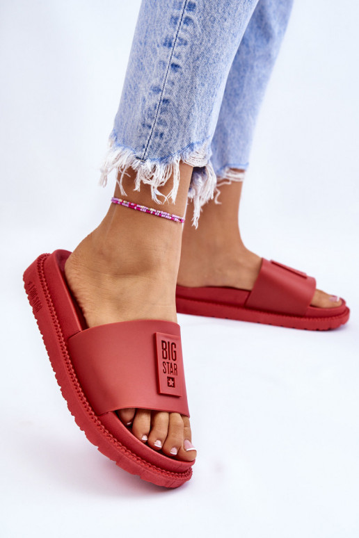Women's Slippers Big Star LL274430 Red
