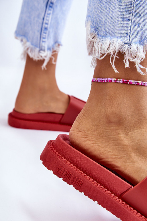 Women's Slippers Big Star LL274430 Red