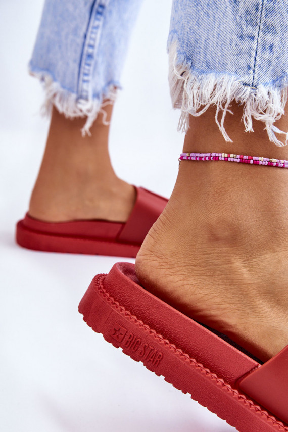 Women's Slippers Big Star LL274430 Red